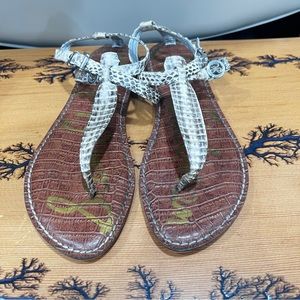 Sam Edelman snakeskin sandals, flip flops, size 7.5